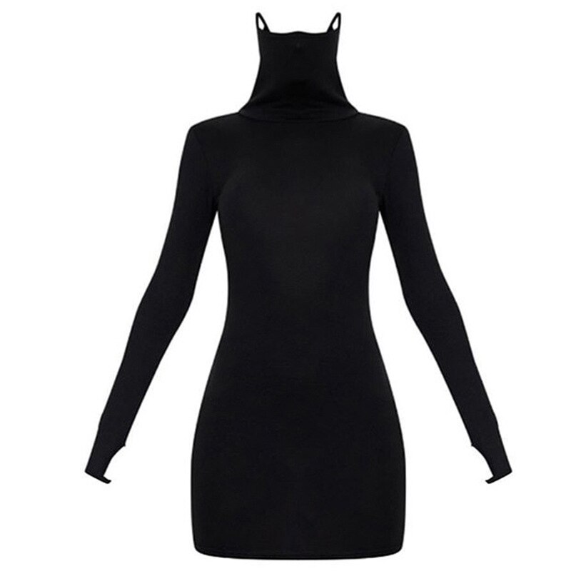 Women's Casual High Neck Dress