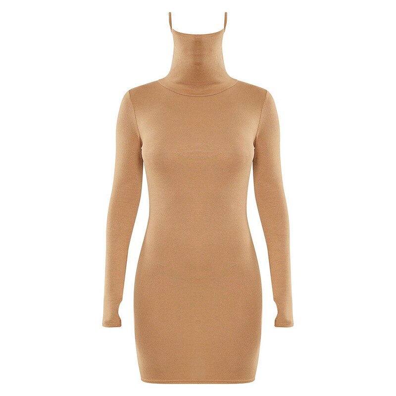 Women's Casual High Neck Dress