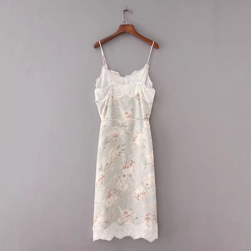 Women's Elegant Sleeveless Dress with Floral Print