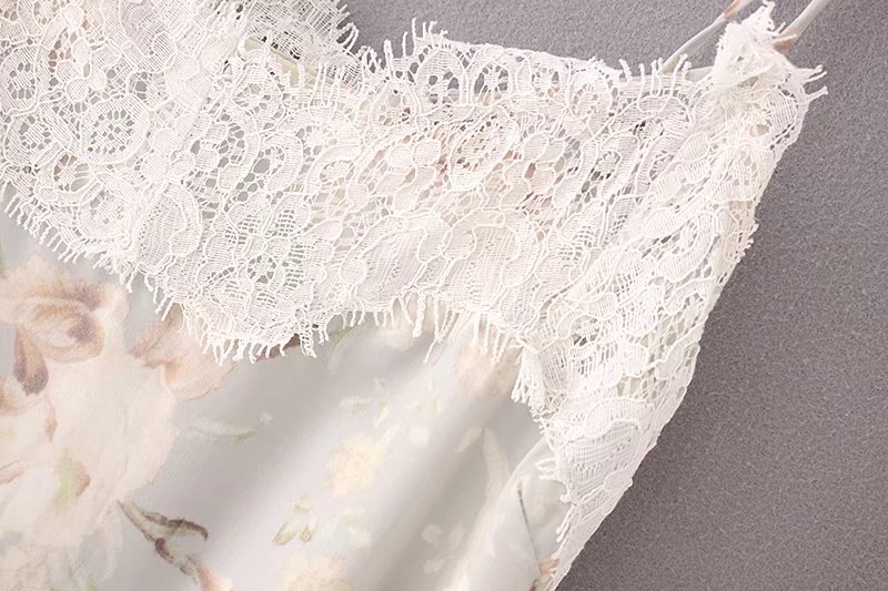 Women's Elegant Sleeveless Dress with Floral Print