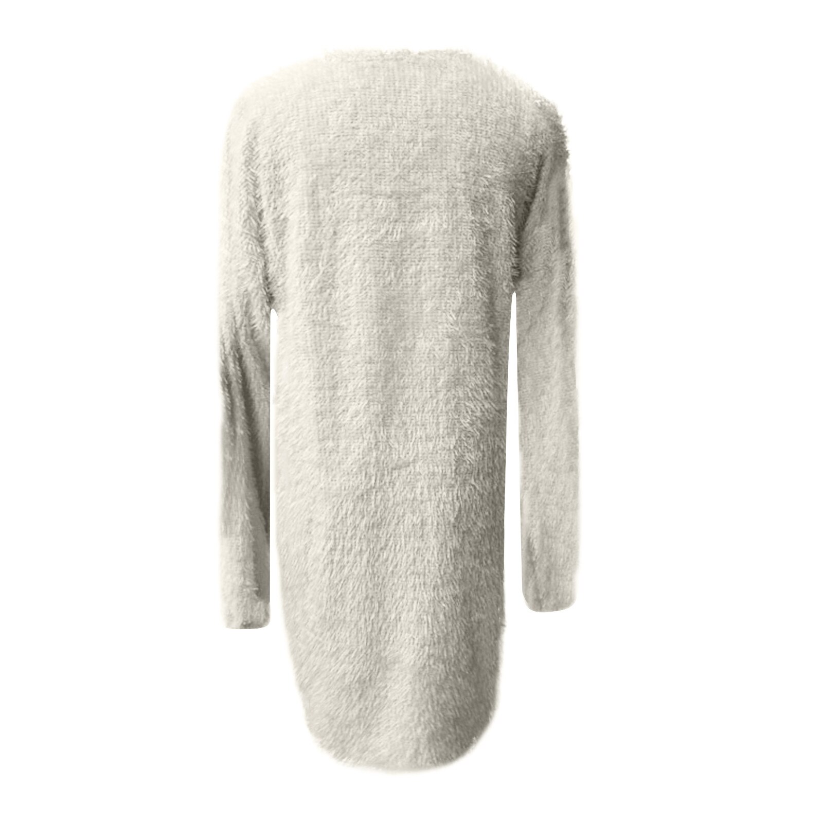 Solid Color Knitted Sweater Dress for Women