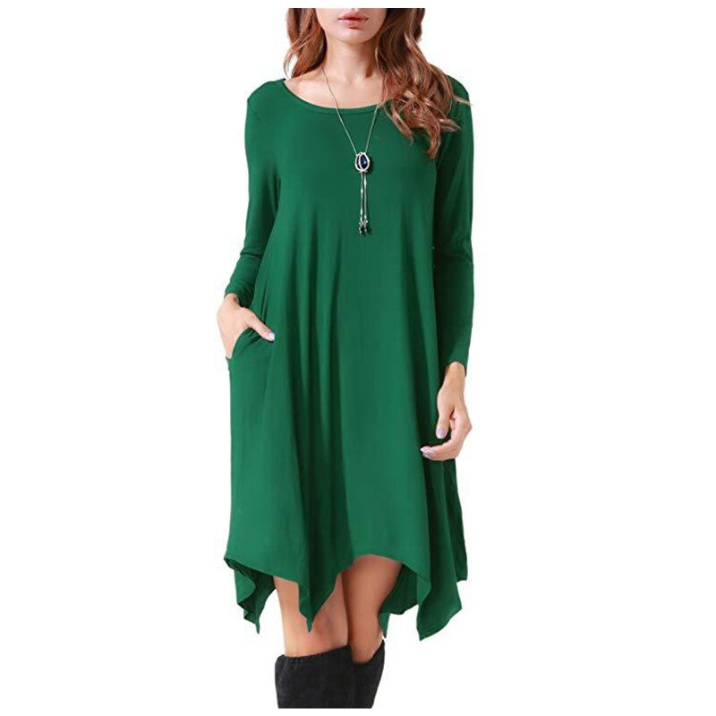 Women's Loose Style Cotton Dress