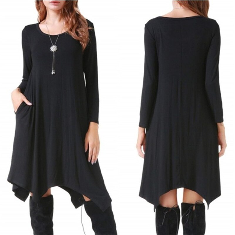 Women's Loose Style Cotton Dress