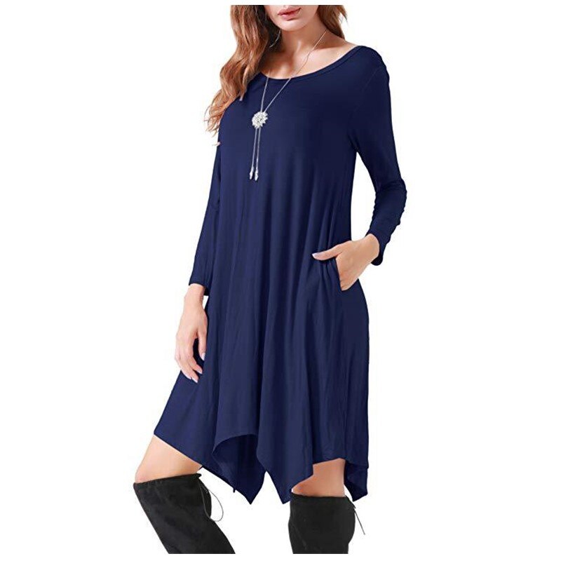 Women's Loose Style Cotton Dress