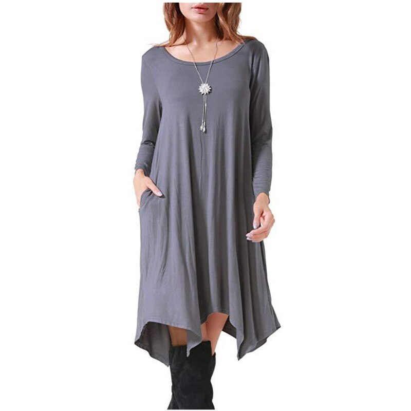 Women's Loose Style Cotton Dress