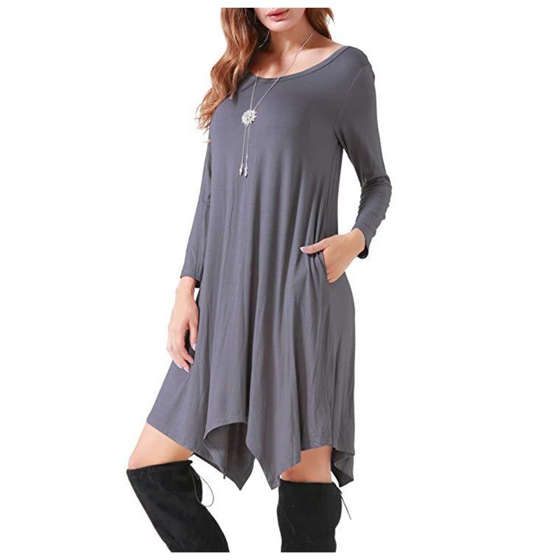 Women's Loose Style Cotton Dress