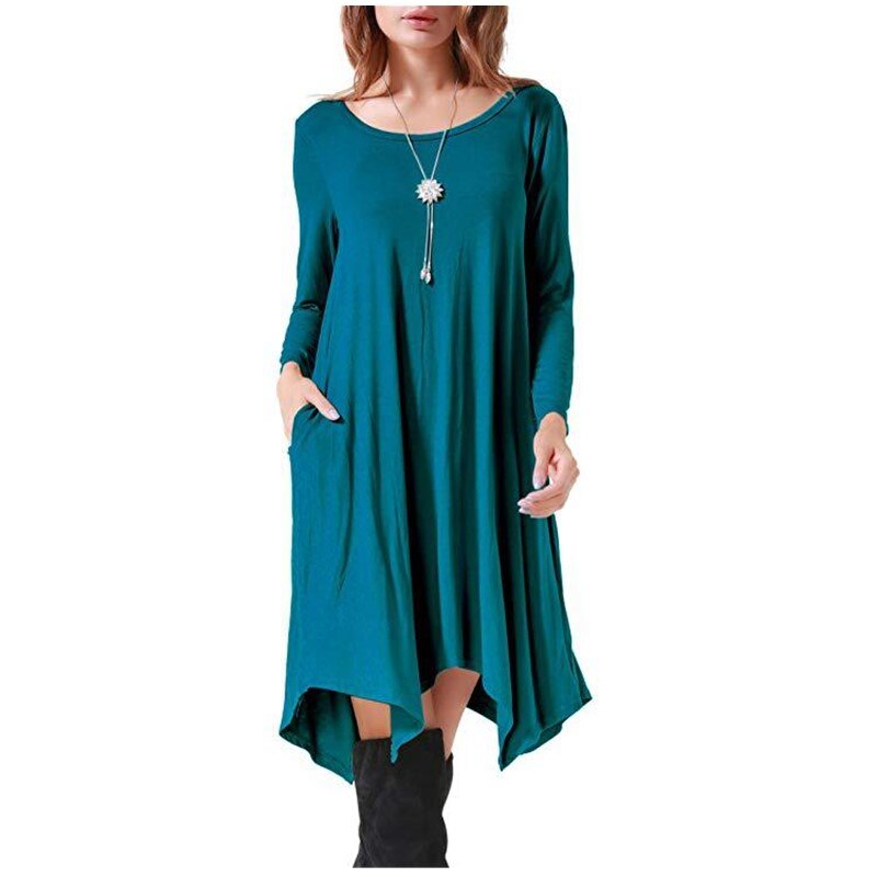Women's Loose Style Cotton Dress