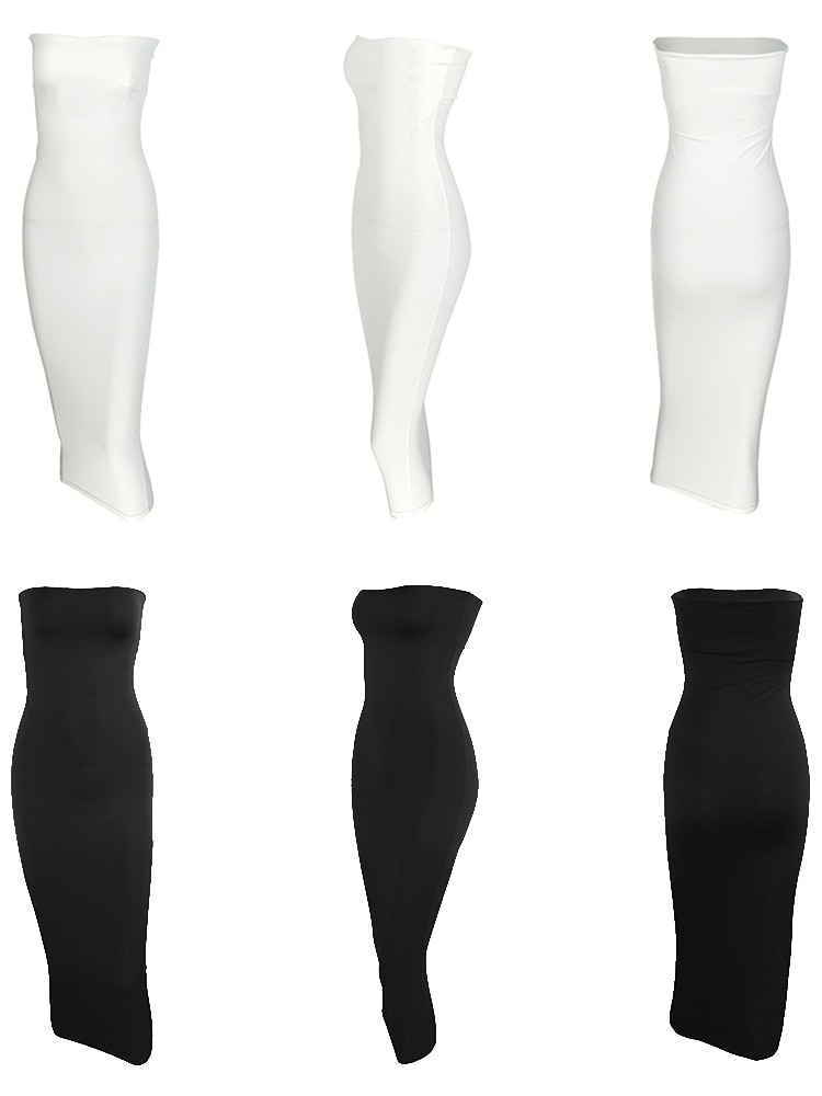 Sexy Strapless Long Bodycon Dress for Women