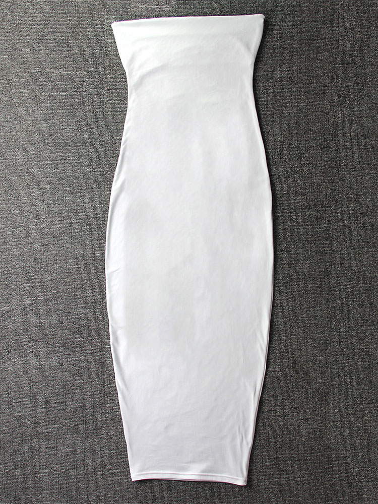 Sexy Strapless Long Bodycon Dress for Women